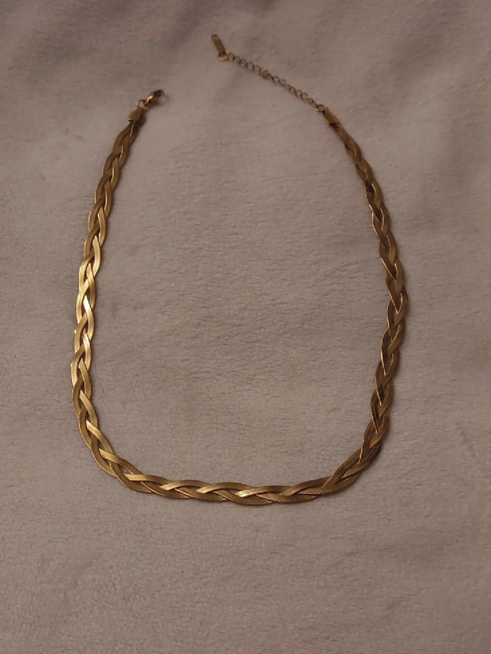 Gold Braided  Necklace
